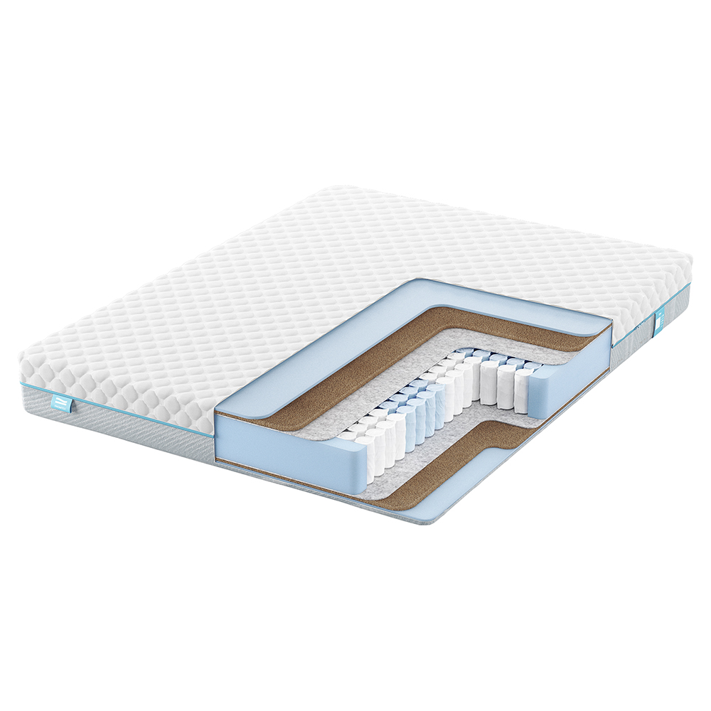 Матрас c независимыми пружинами Promtex Soft Optima Eco 1 Средне-жесткий / Средне-жесткий 80x200