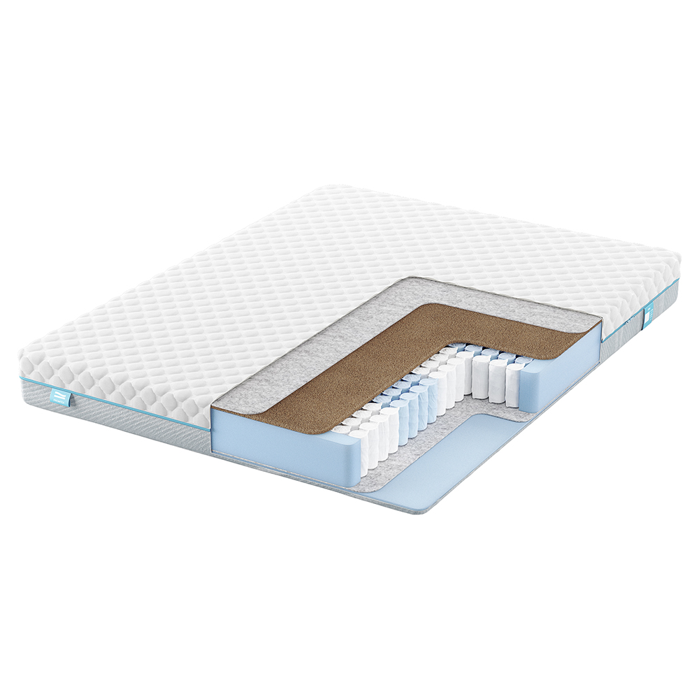 Матрас с независимыми пружинами PROMTEX Soft Standart Combi 1 Мягкий / Средне-жесткий 120x190