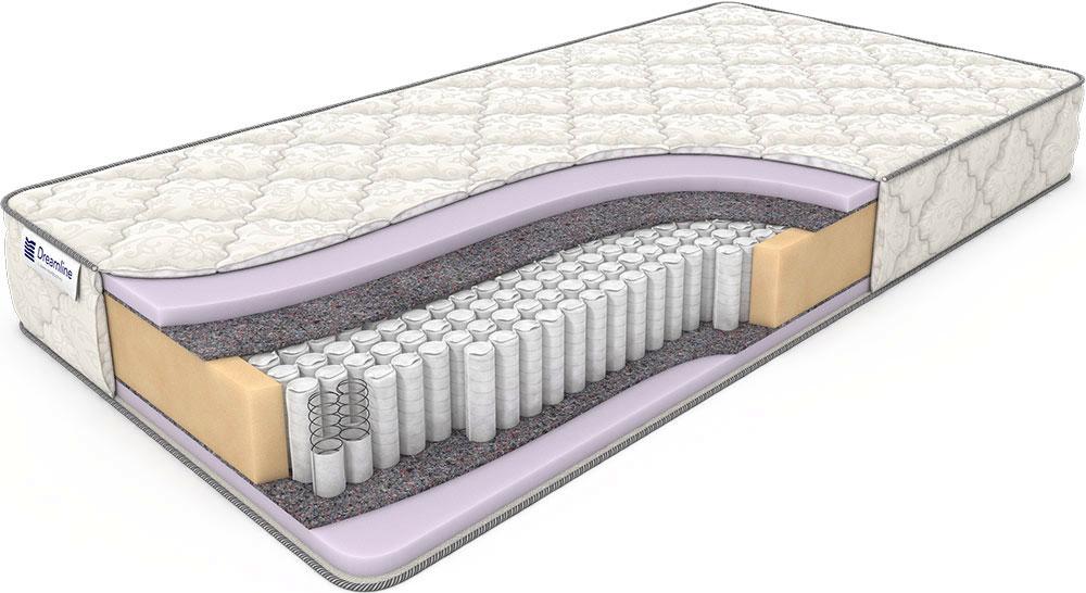 Матрас с независимыми пружинами Дримлайн Eco Foam S-1000 Средний / Средний 120x195