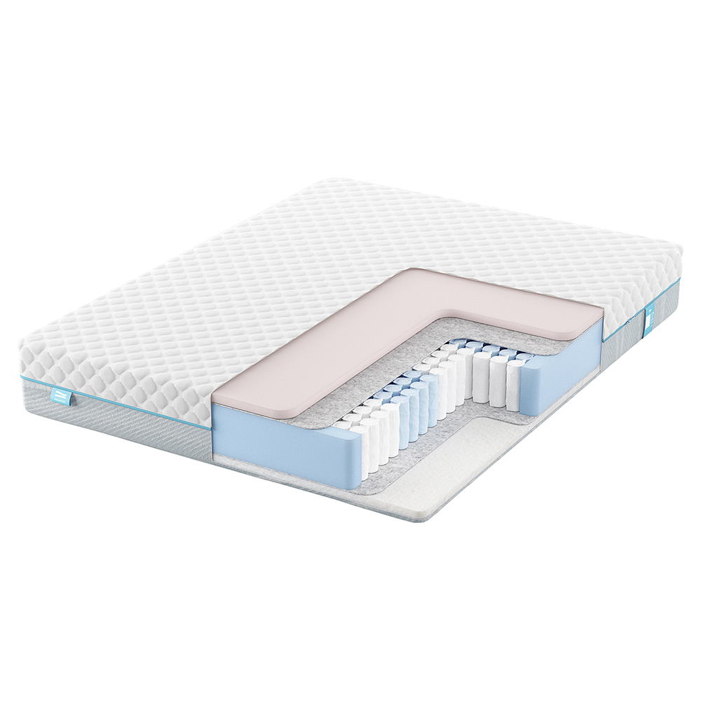 Матрас с независимыми пружинами PROMTEX Soft 18 Combi Eco Средне-жесткий / Средний 200x200