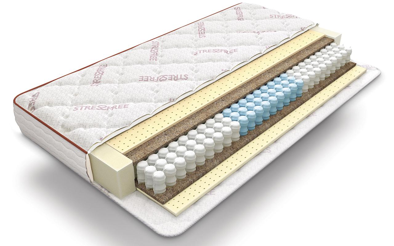 Матрас с независимыми пружинами Аскона Megatrend Stark Средне-жесткий / Средне-жесткий 180x190