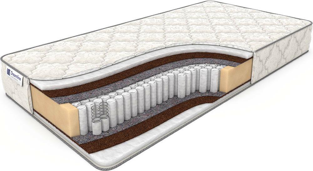 Матрас с независимыми пружинами Дримлайн Eco Holl Hard S-1000 Средне-жесткий / Средне-жесткий 80x200