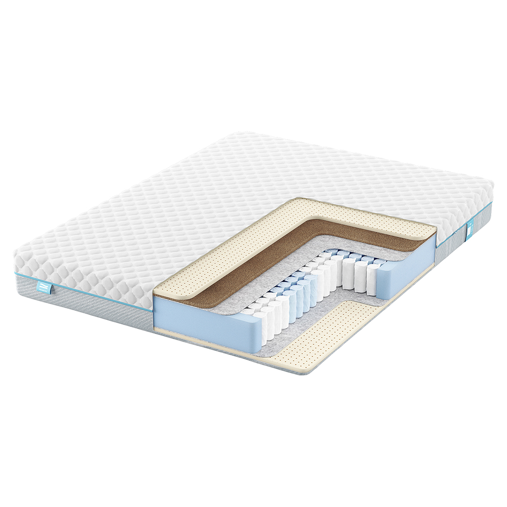 Матрас с независимыми пружинами PROMTEX Soft Prestige 2 Мягкий / Средний 80x190