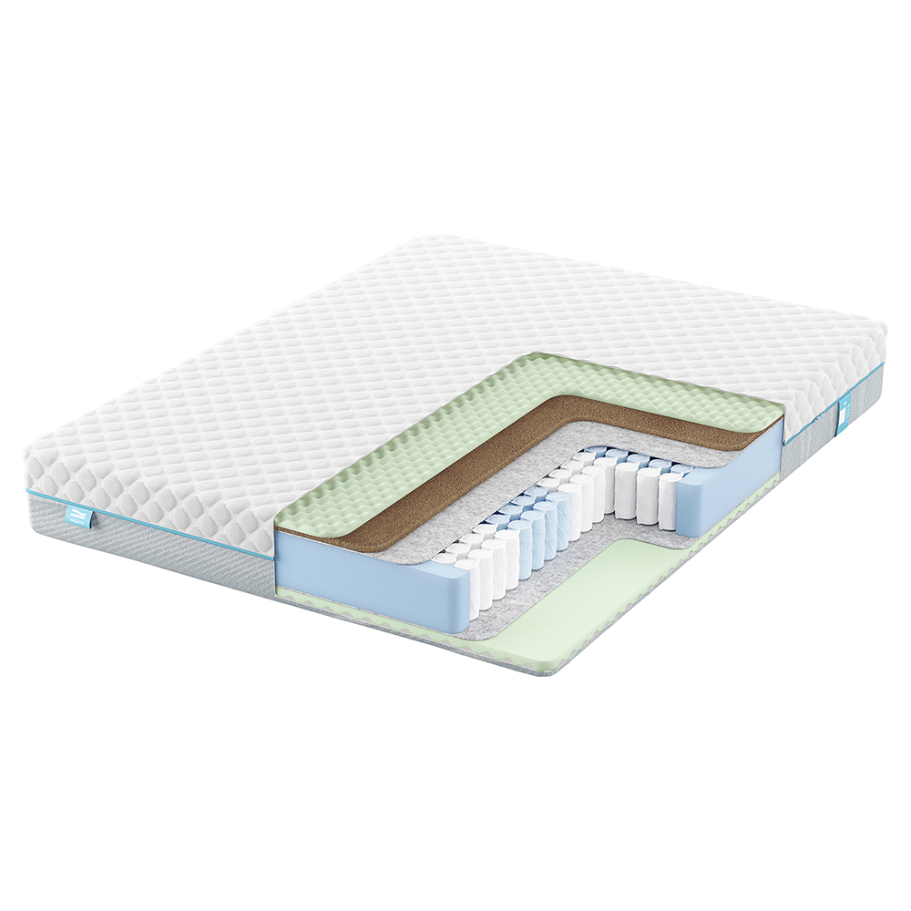 Матрас с независимыми пружинами PROMTEX Soft Combi M Средний / Средний 180x190