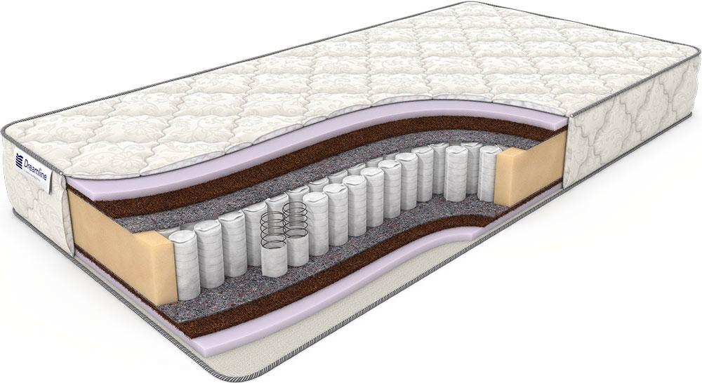 Матрас с независимыми пружинами Дримлайн Eco Foam Hard TFK Средний / Средний 110x200