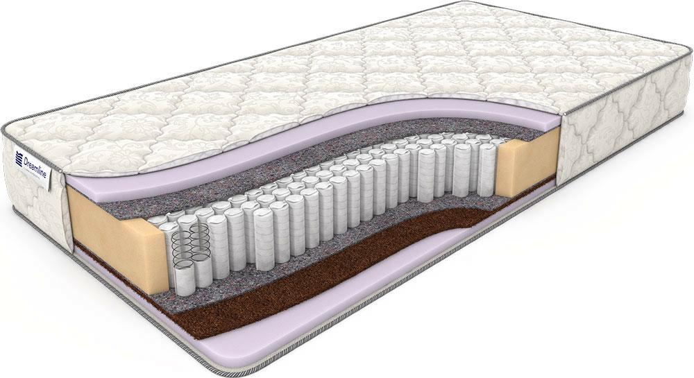 Матрас с независимыми пружинами Дримлайн Kombi-3 S-1000 Средний / Средне-жесткий 120x190