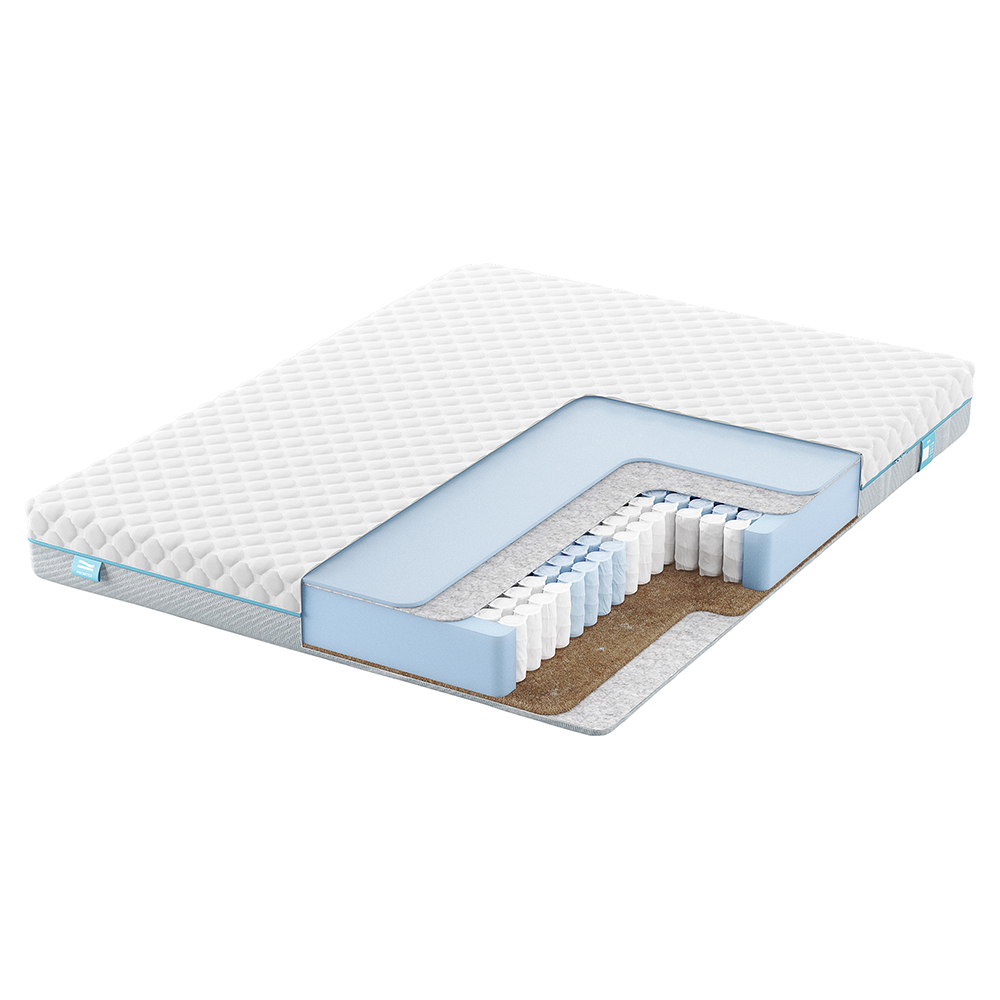 Матрас с независимыми пружинами PROMTEX Soft Standart Bicocos 1 Средне-жесткий / Мягкий 160x200