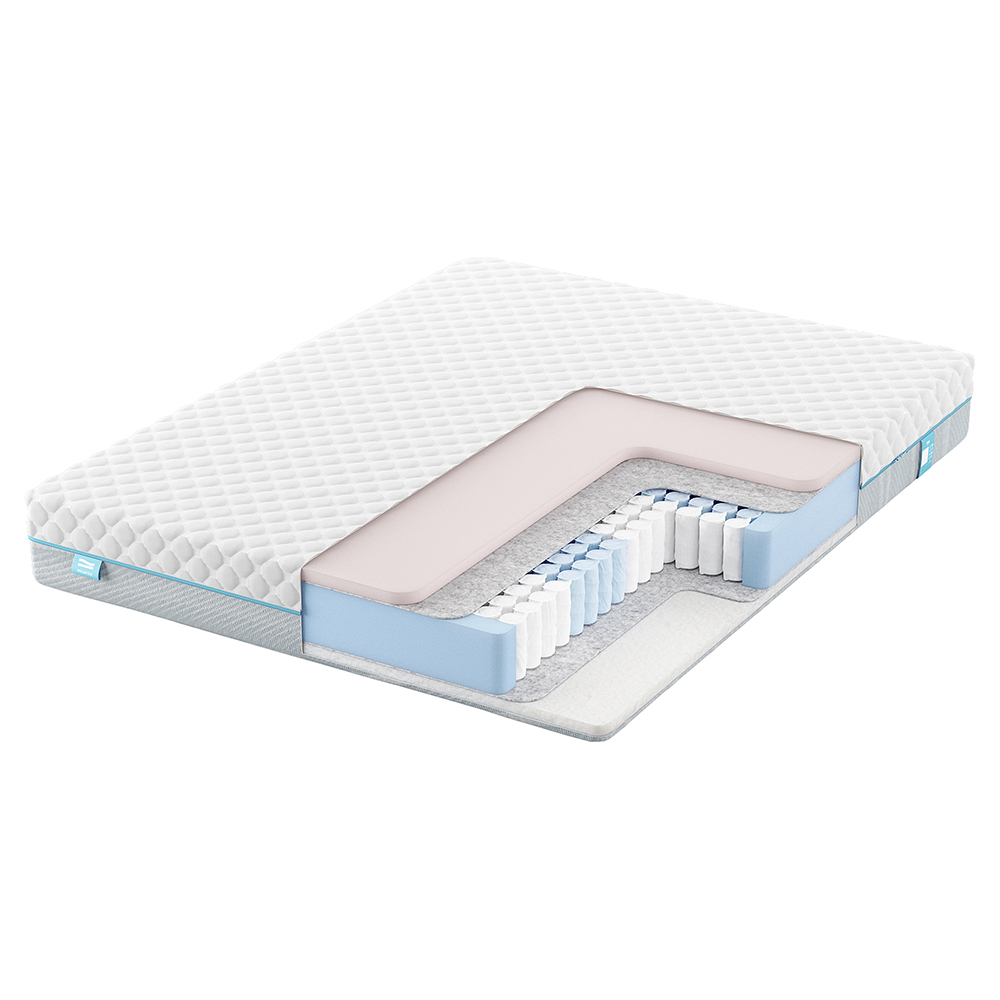 Матрас с независимыми пружинами PROMTEX Soft Combi Eco Средне-жесткий / Средний 140x190