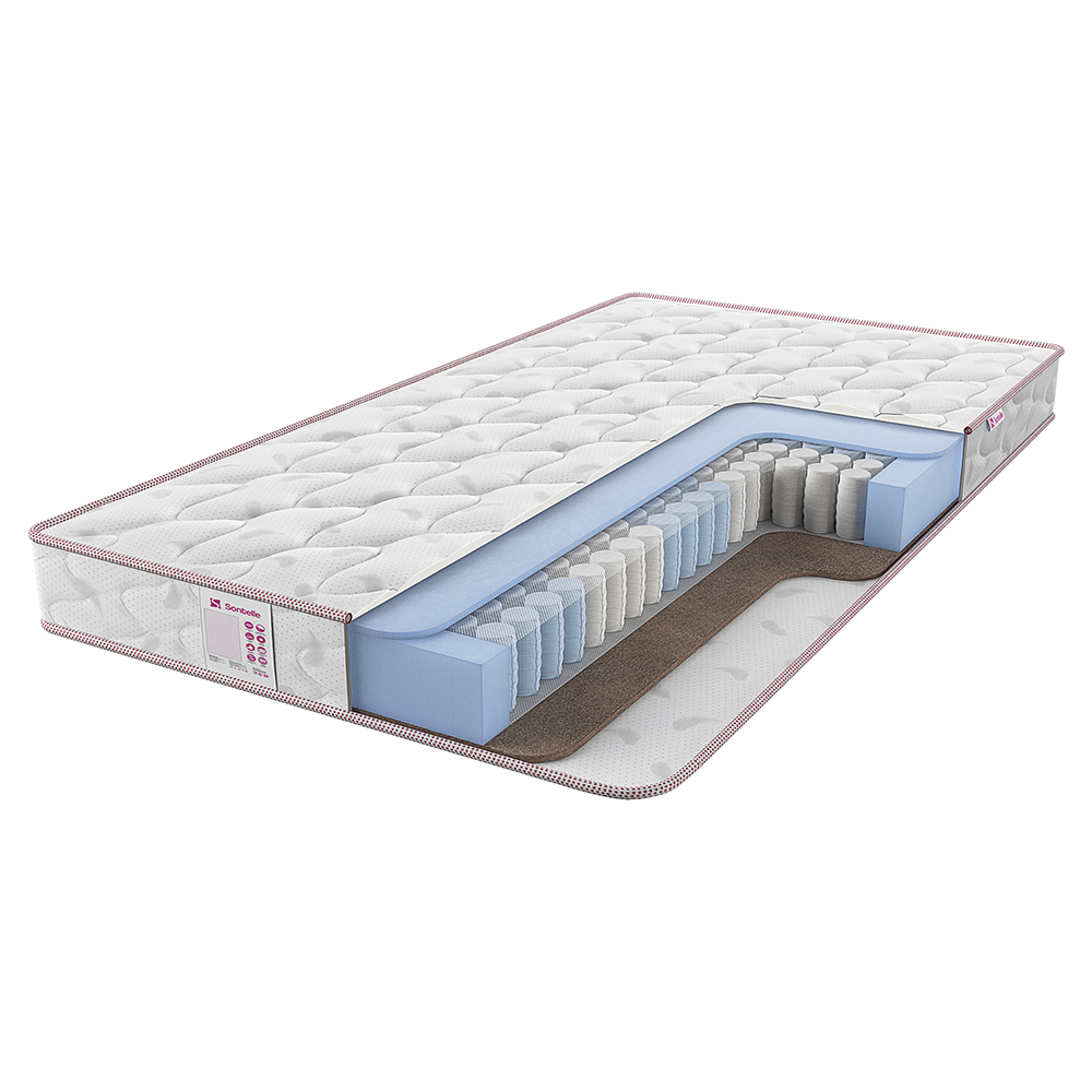 Матрас с независимыми пружинами Sontelle Oasis Castom Prime+ Средний / Средне-жесткий 120x200