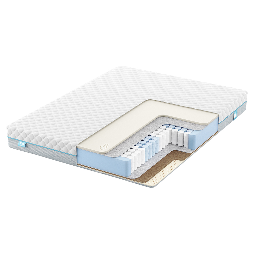 Матрас с независимыми пружинами PROMTEX Soft Middle Memory 1 Средний / Средний 80x190