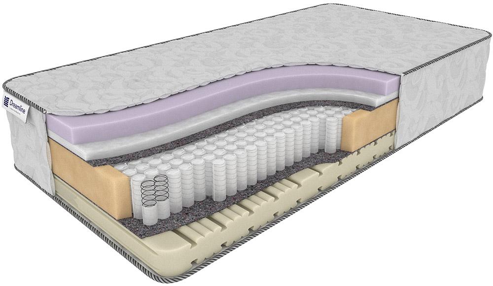 Матрас с независимыми пружинами Дримлайн Sky-high Middle/Soft S-1000 Средний / Средне-мягкий 160x190