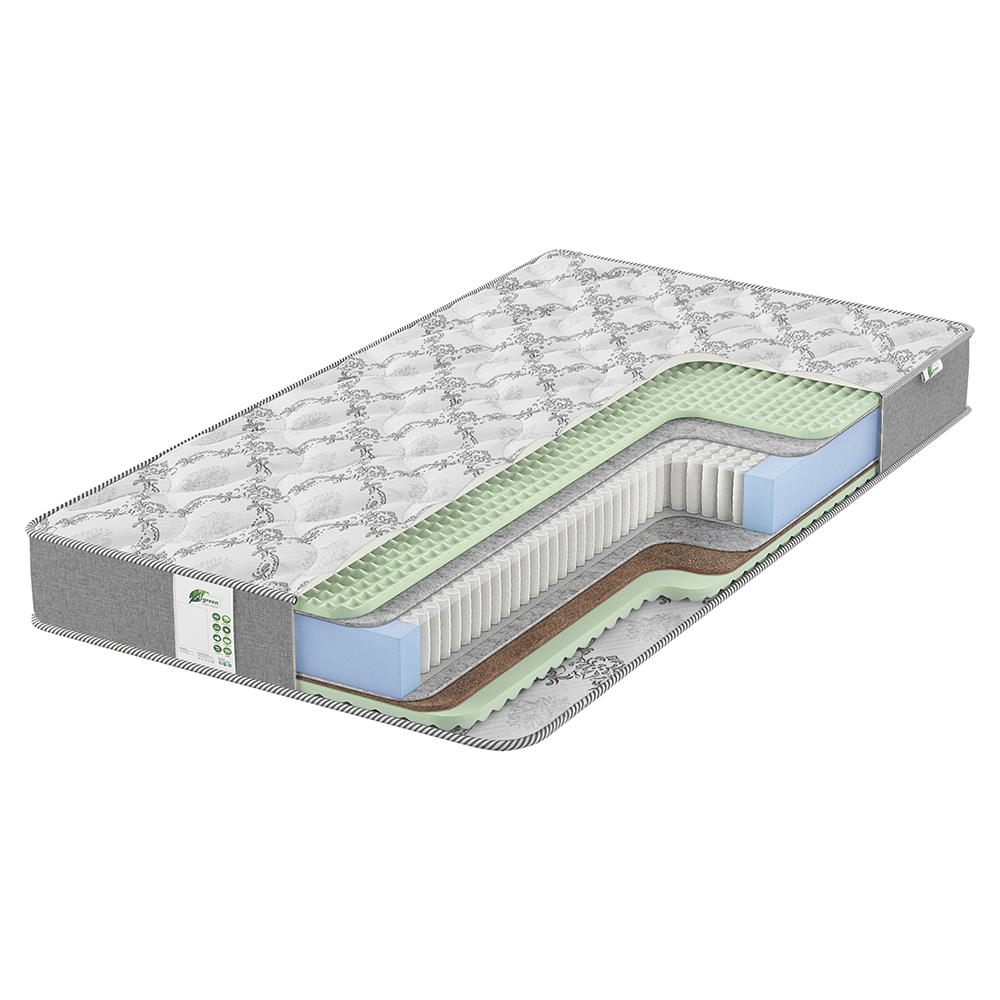 Матрас с независимыми пружинами Agreen Fly Tvis Massage Средний / Средне-жесткий 120x190